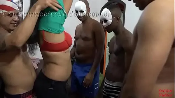 Clips nuevos SetSexVídeos - Pareja amadora Chambinho e NanaBukkake en Gangbang - Coproducción con Binho Ted geniales