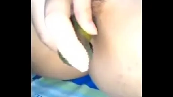 New Criticizing the little husband bird, I masturbate with cucumber cool Clips