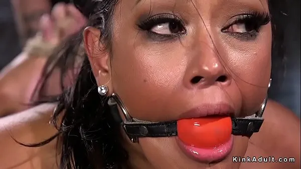 Yeni Huge tits brunette slave in hogtied fucks toy and drools harika Klipler