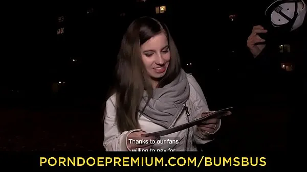 New BUMS BUS - Cute busty German newbie Vanda Angel picked up and fucked hard in sex van cool Clips