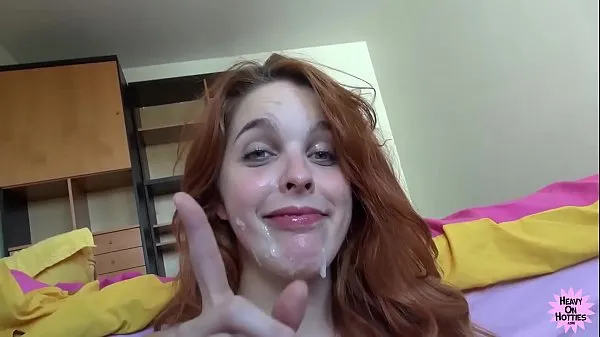 Clips nuevos POV Chupando Polla Pelirroja Toma Facial geniales