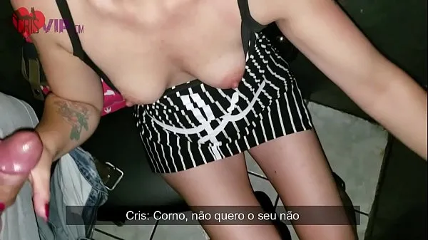 Yeni Cristina Almeida no Gloryhole 5 filme 1 com seu marido, levando rola sem camisinha na buceta, o macho aproveita e arromba o seu cuzinho e finaliza enchendo sua boca de porra, o corno é xingado por ela enquanto filma harika Klipler