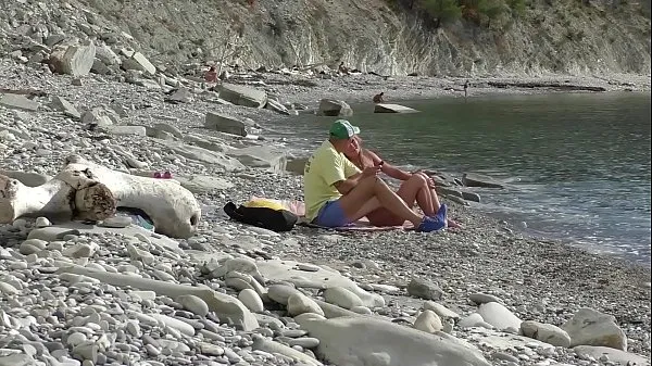 Neue Reise - der Blogger traf einen Nudisten. Öffentlicher Blowjob am Strand in Bulgarien. RollenspielePaare coole Clips