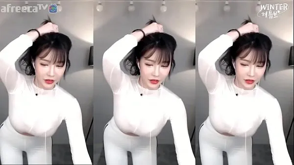 Yeni 韩国主播BJ冬天巨乳白色紧身衣热舞 “喵污 harika Klipler