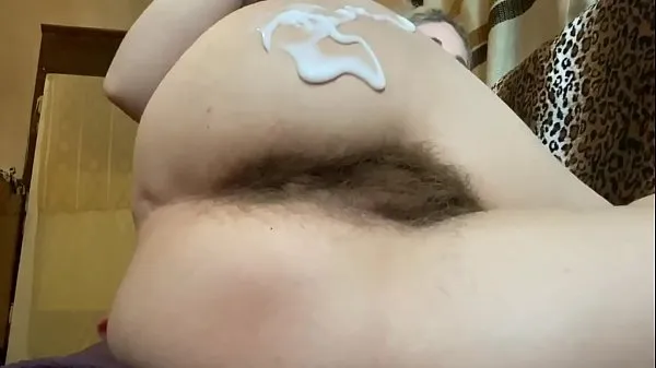 Nye Natural Hairy Girl body lotion session . Hairy pussy , hairy ass , hairy legs and hairy armpits by cutieblonde seje klip