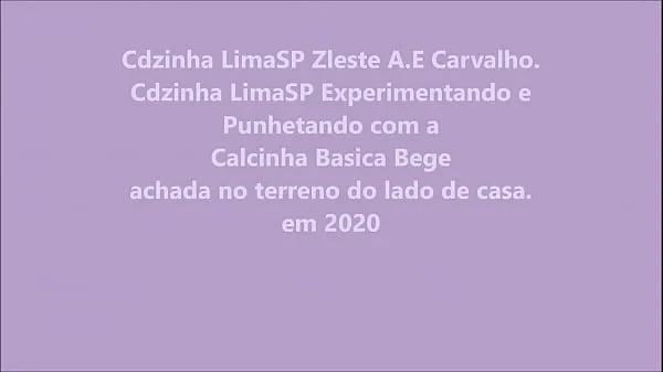 مقاطع جديدة Cdzinha LimaSP Experimentando e punhetando com calcinha Basica bege achado2020 رائعة