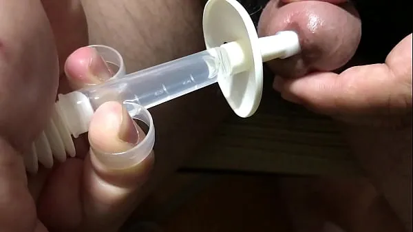 New Inject lotion into the urethra and masturbate cool Clips