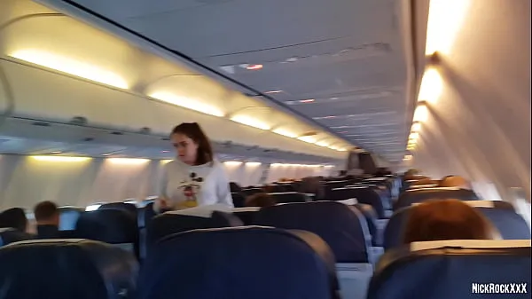 video porno publico en el avion
