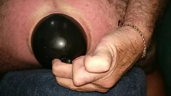 Nové Huge Inflatable Butt Plug sliding out of my stretched Ass up close in Slow Motion skvělé klipy