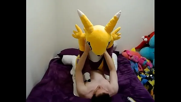 New Quickie with Giant Renamon Plush cool Clips