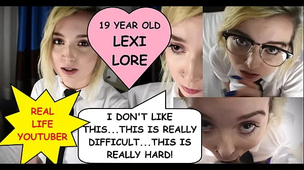 New I'm not really comfortable working with guys I don't know, or even girls." Teenage rookie with braces Lexi Lore gets exploited by creepy older man Joe Jon cool Clips