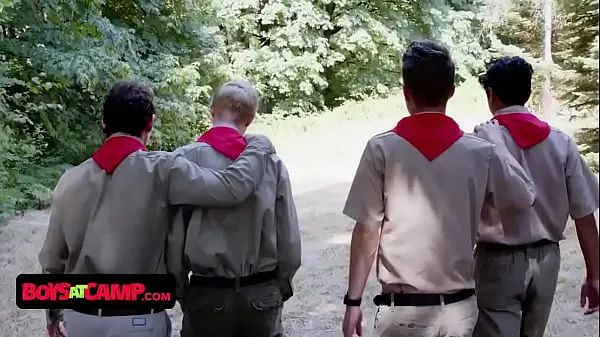 New Boys At Camp - Sexy Scout Boys Please Their Scout Master Outdoors cool Clips