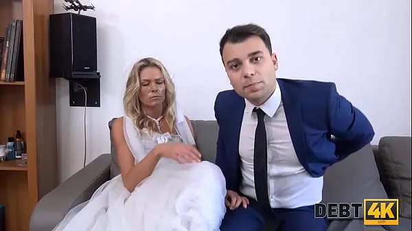 New DEBT4k. Brazen guy fucks another mans bride as the only way to delay debt cool Clips