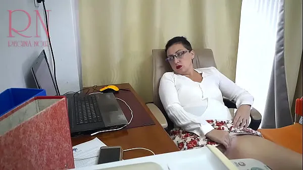 New SEXRETARY Secretary gets fucked with a dildo Security camera in the office Cam 1 cool Clips