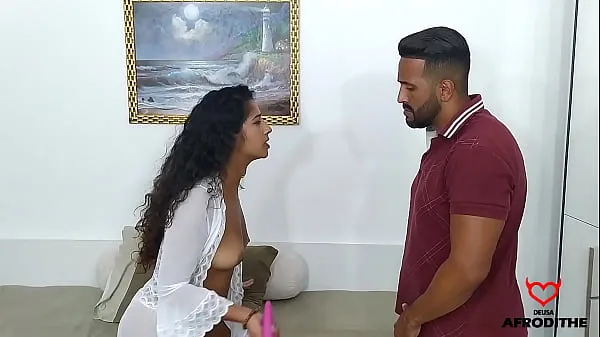 New When I was about to cum, my husband caught me in the act with a vibrator in my hand, so I had to give him my ass cool Clips