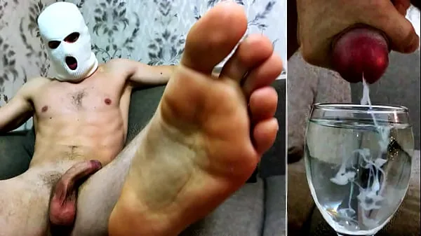 New Russian Male DOMINATES and FUCKS You with Dirty Talk! CUMMING for you in a glass of water! Foot Fetish cool Clips