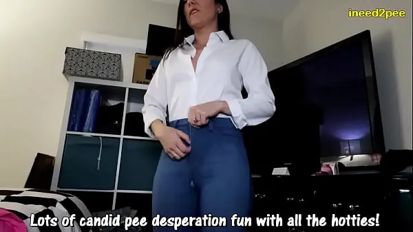 De nouveaux clips désespérée de faire pipi chaudasses pissent leurs jeans serrés mouillant omorashi 2023 sympas 