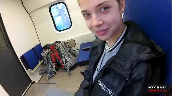 New Real Public Blowjob in the Train | POV Oral CreamPie by MihaNika69 and MichaelFrost cool Clips