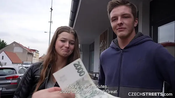 New CzechStreets - He allowed his girlfriend to cheat on him cool Clips