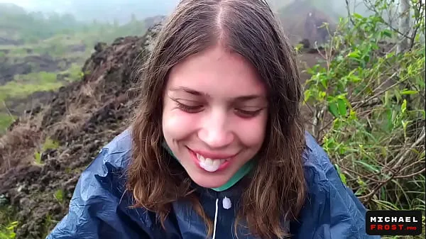 New The Riskiest Public Blowjob In The World On Top Of An Active Bali Volcano - POV cool Clips